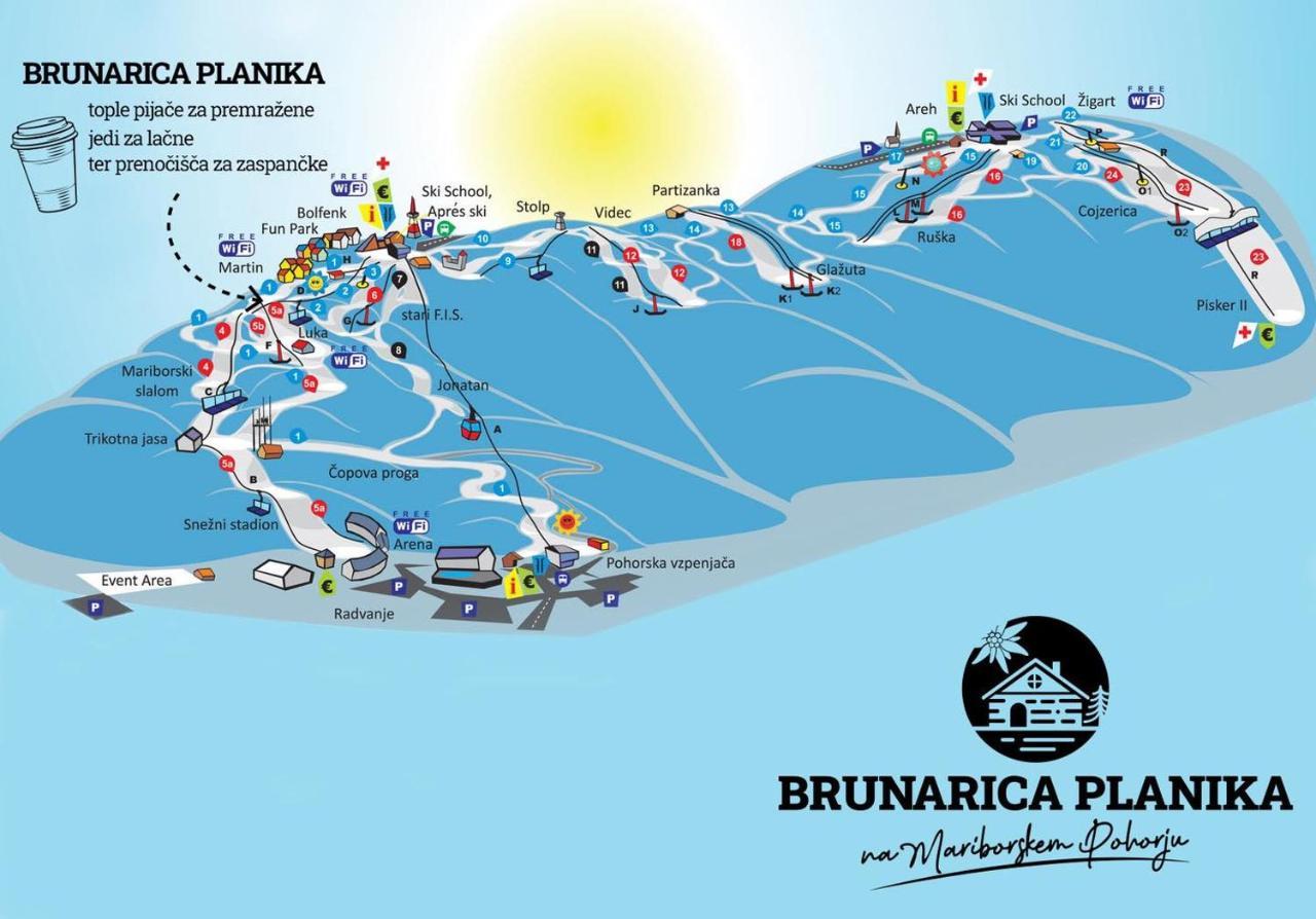 Brunarica Planika Mtb Point Marburgo Esterno foto